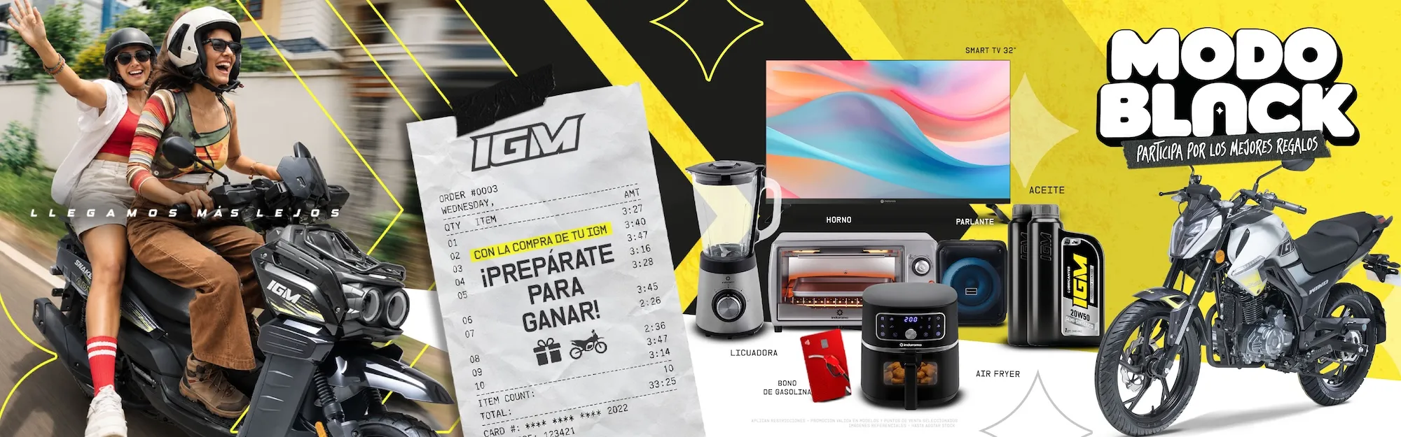 sorteo modo black desktop